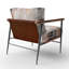 Fauteuil d'appoint rembourré Pink Rosegold-1309321741