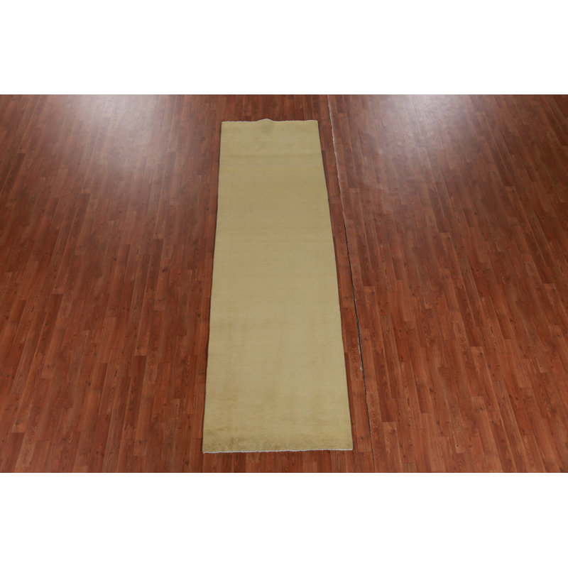 Modern Gabbeh Persian Runner Rug 3x10