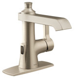 Moen Flara Motionsense Wave Touchless Single Handle Bathroom Sink Faucet with Drain Assembly