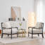 Chaise d'appoint avec cadre en bois tourné et solide-2046583579