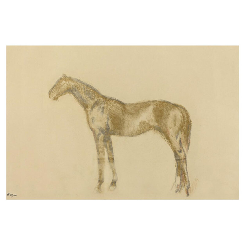 Cheval par Edgar Degas - estampe numérique, H 32 po x l 40 po