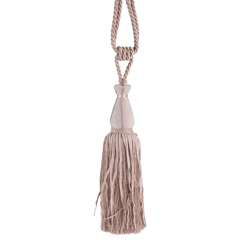 Lucchesi Fabric 10cm Curtain Tieback, Pink
