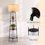 Euron 60'' Black Column Floor Lamp
