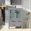Ensemble de meuble-lavabo avec comptoir en céramique et robinet-1471585488