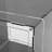 2 Tiers Acrylic Bedside Table With Open Storage Shelf-188515695