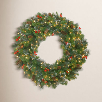 48" Pre-Lit Wreath
