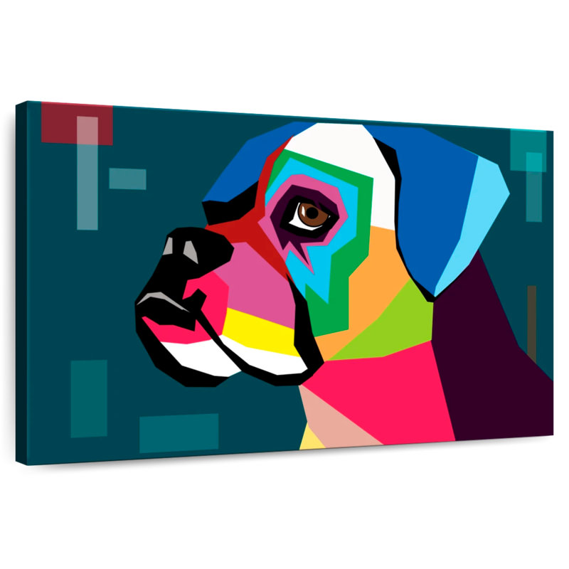 Brampt Boxer, 16" H x 24" W