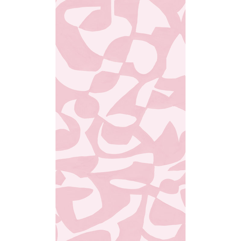 Susan Hable Abstract Wallpaper Double Roll, Soft Pink