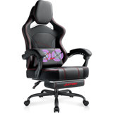 Big and Tall Gaming Chair with Massage and Pocket Spring Cushion,Gamer Chairs for Adults 400lb Weight Capacity, Video Game Chair with Headrest and Lumbar Support