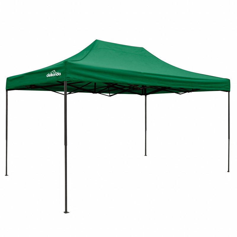 Premium 3m x 4.5m Steel Pop-Up Gazebo, Dark Green