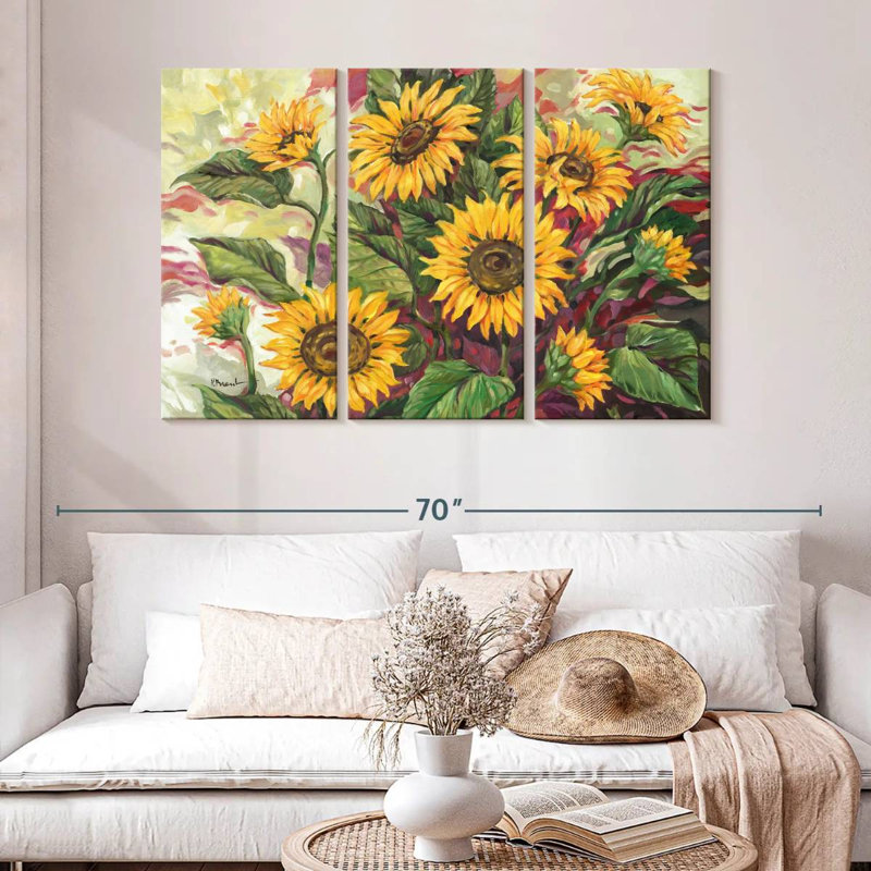 Harnek tournesols flamboyants, H 32 po x l 50 po