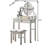 Moniys Wood Moniya Makeup Vanity Table And Stool Set-2052162843