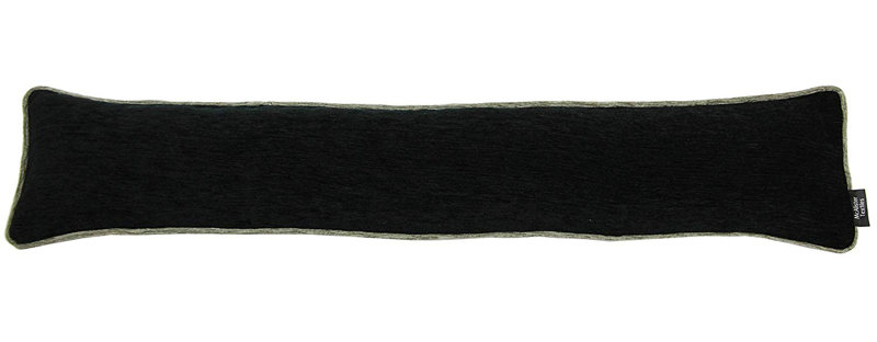 Alston Fabric Draught Excluder, Black/Grey