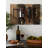 Rustic Wine Wall Rack | Hanging Wood Bottle & Glass Holder