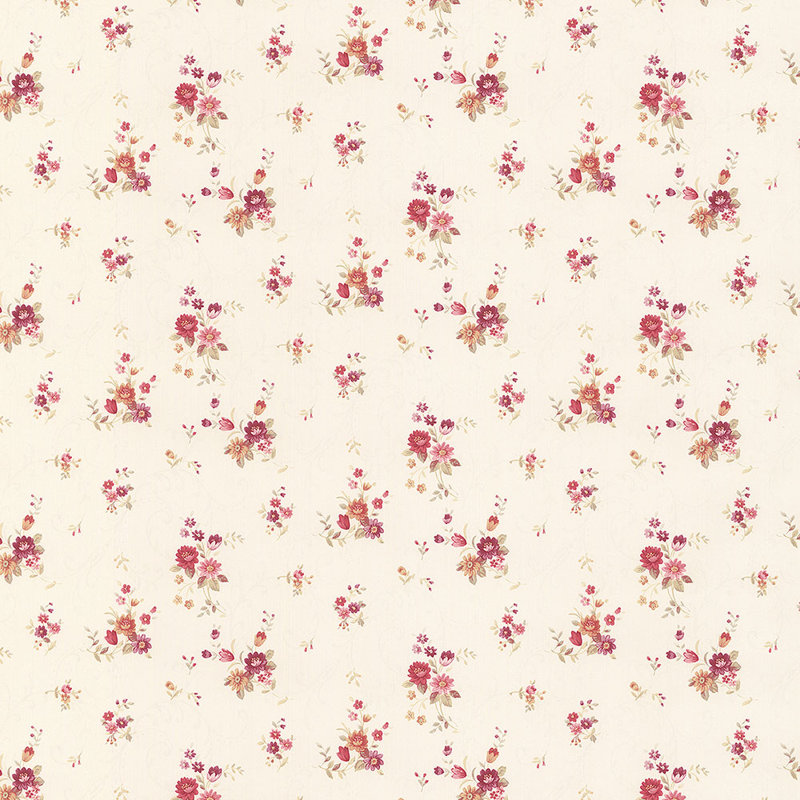 Rouleau de papier peint L 32,7 pi x l 20,5 po Mahe, Rose / crème