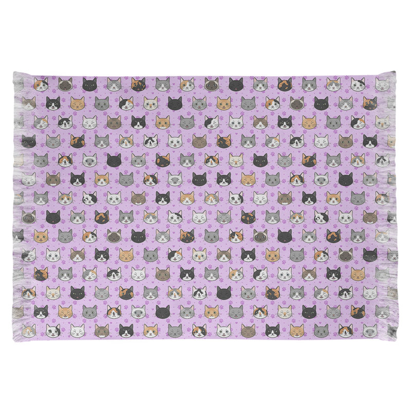 Tapis de zone mauve kitty chat Mcguigan, Oui