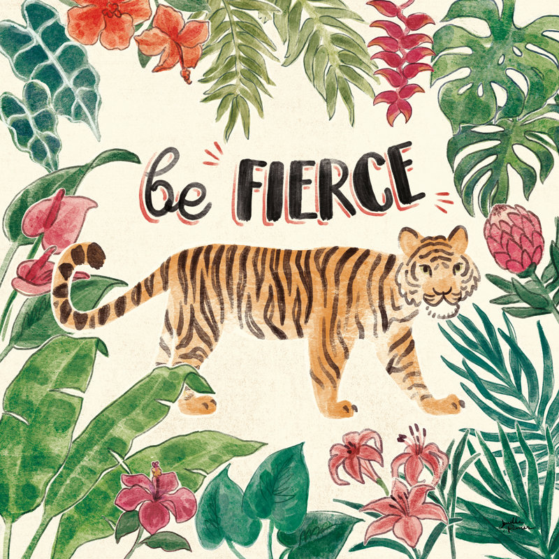 Jungle Vibes II by Janelle Penner - Wrapped Canvas Print, 122cm H x 122cm W