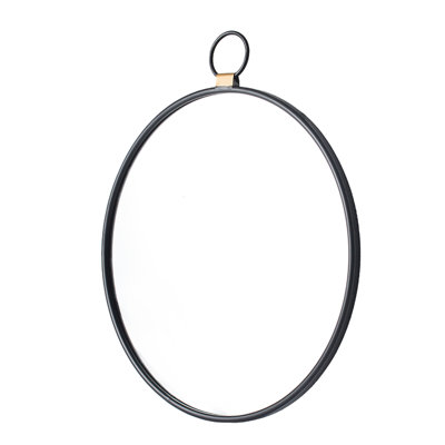 24" X 27" Wall Mirror With Black Frame - Minimalist Design Element For Living Room, Foyer, Entryway, Bedroom, Makes Room Brighter Reflection Modern St