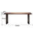 Jeannell Walnut Solid Wood Dining Table-1178380848