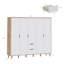 Teliyah 5 Door Manufactured Wood Wardrobe