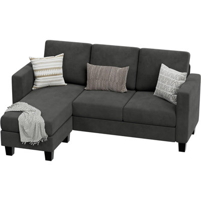 72" Upholstered Sofa Chaise
