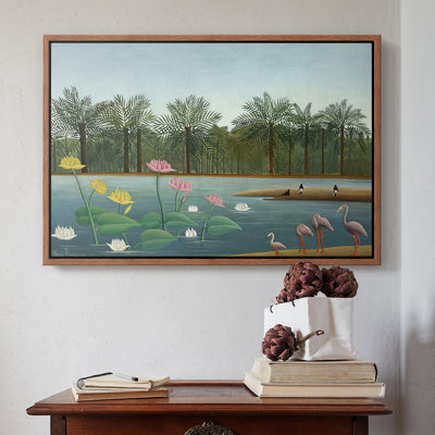 Les flamants roses, 1907 - Henri Rousseau, toile tendue avec châssis