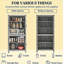 Armoire de rangement autoportante, garde-manger avec tablettes réglables