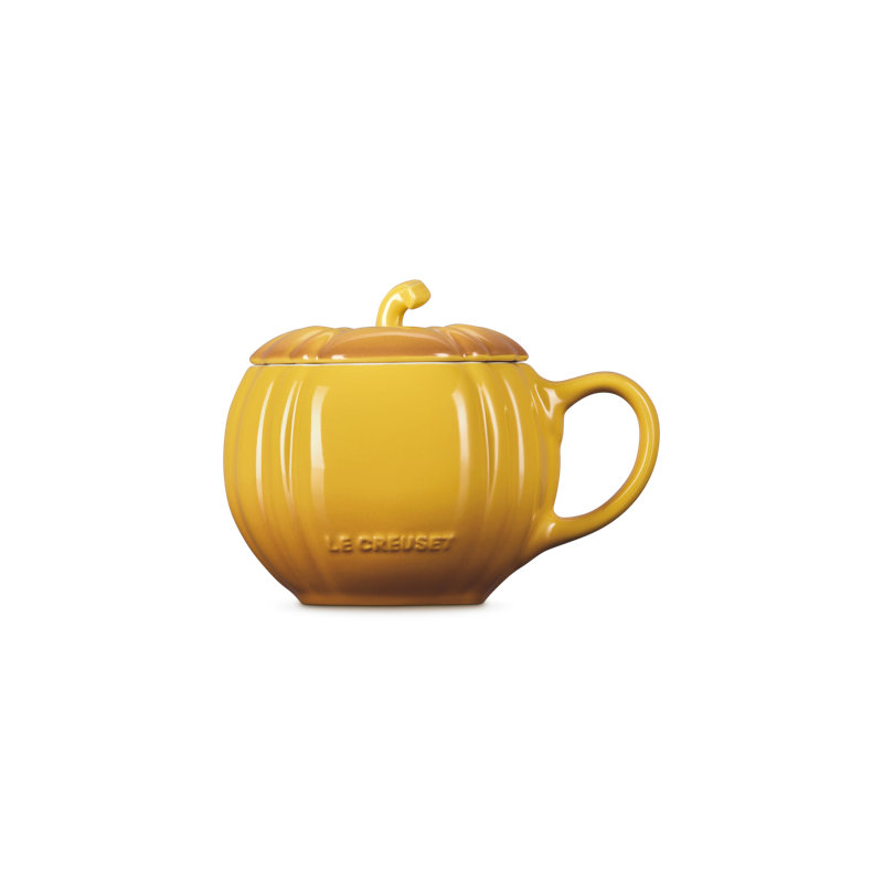 Le Creuset Stoneware Pumpkin Mug With Lid, 14 Oz. - Nectar, Nectar