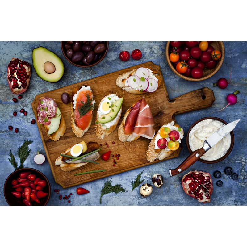 Leetonia Traditional Spanish Tapas Set - Wrapped Canvas Print, 30cm H x 46cm W x 3.8cm D