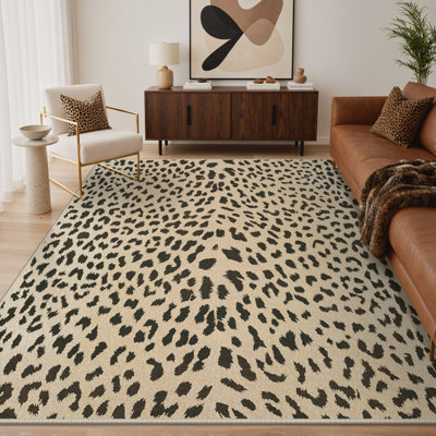 Tapis d'intérieur léopard / sable Savann