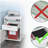 Mobile Storage Cabinet Organizer with Drawer and Cabinet, Printer Stand with Castors, White