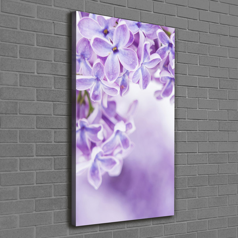 Lilac Flowers - Wrapped Canvas Print