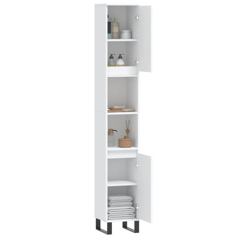 Freestanding Bathroom Cabinet, White