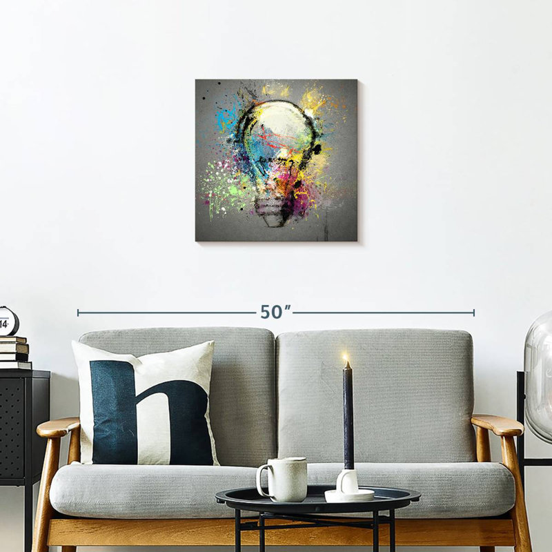 Kerner Creative Light Bulb, 20" H x 20" W