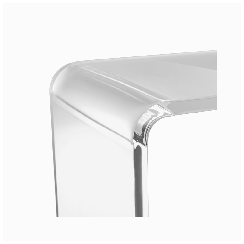 Table de bout en acrylique transparent l 23,62 po x P 20,87 po x H 16,14 po Lucite (ensemble de 2)