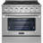 Empava 36" 5.2 Cubic Feet Slide-In Range