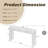 Antique Natural Farmhouse Console Table - Retro Wooden Entryway Table-116489102