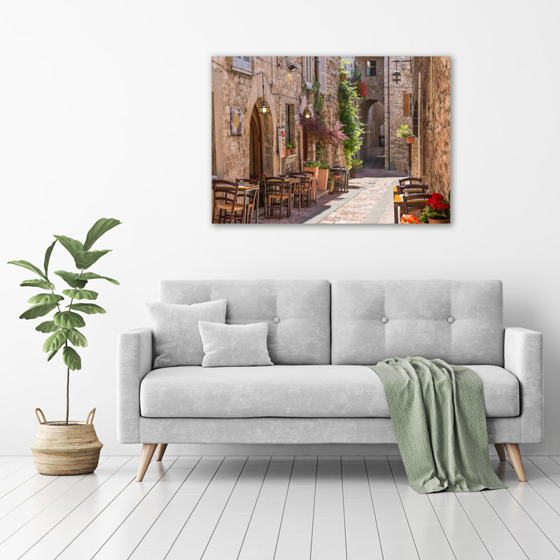Italian Street - Wrapped Canvas Print