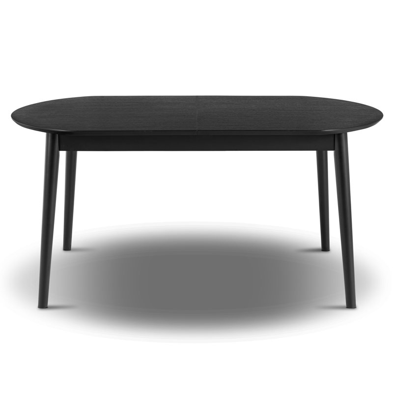 Svalbard Extension Dining Table (63"-82.5"), Black