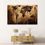 «Old Landmark World Map», reproduction sur toile-1876263861