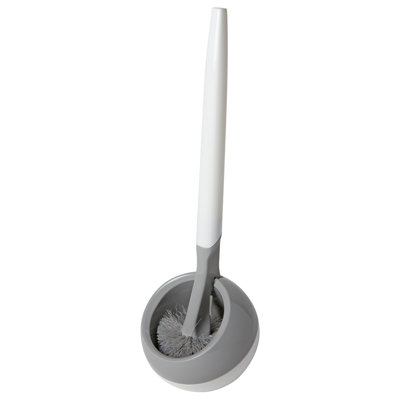 Bath Bliss Plastic Toilet Brush and Holder