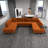 Tyne Velvet U-Shaped Sectional Symmetrical-79003210
