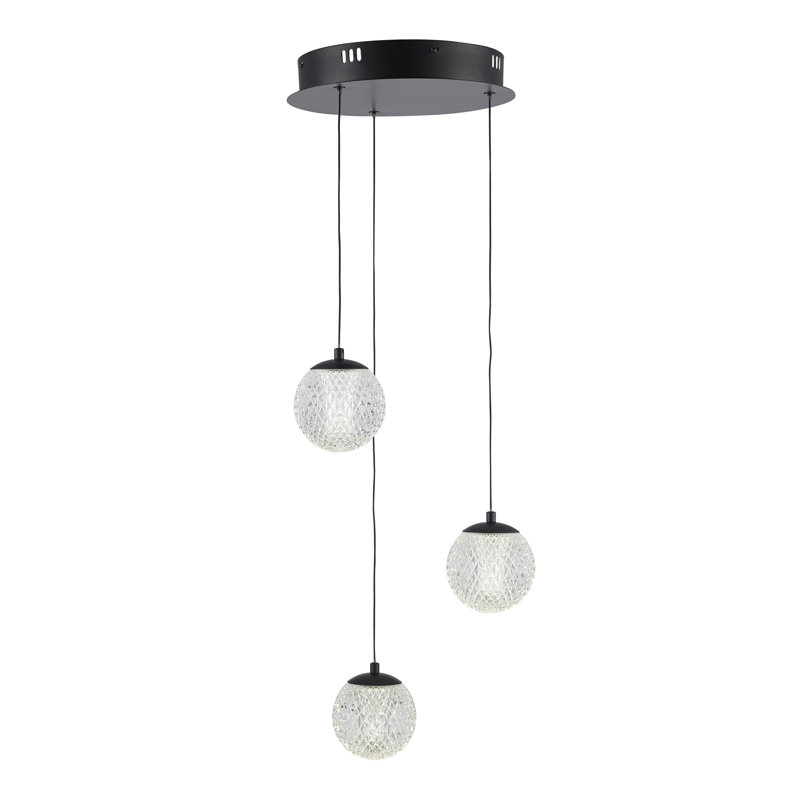 Luminaire suspendu à 3 lumières DEL Laziah