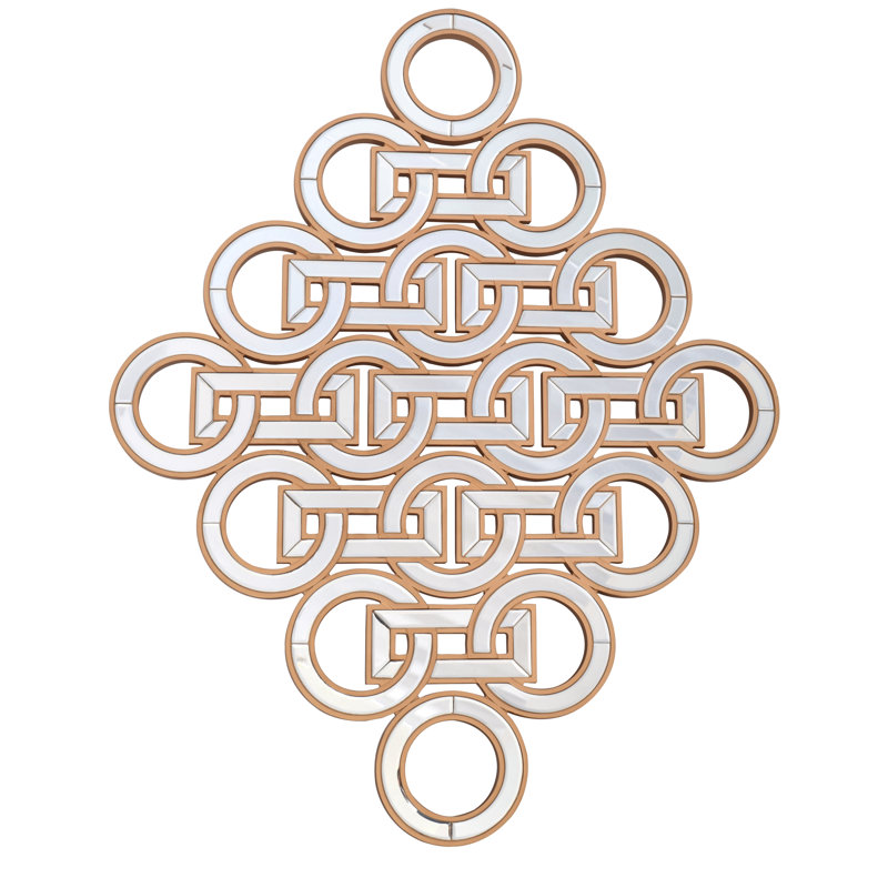 Miroir décoratif biseauté sans cadre Articulée
