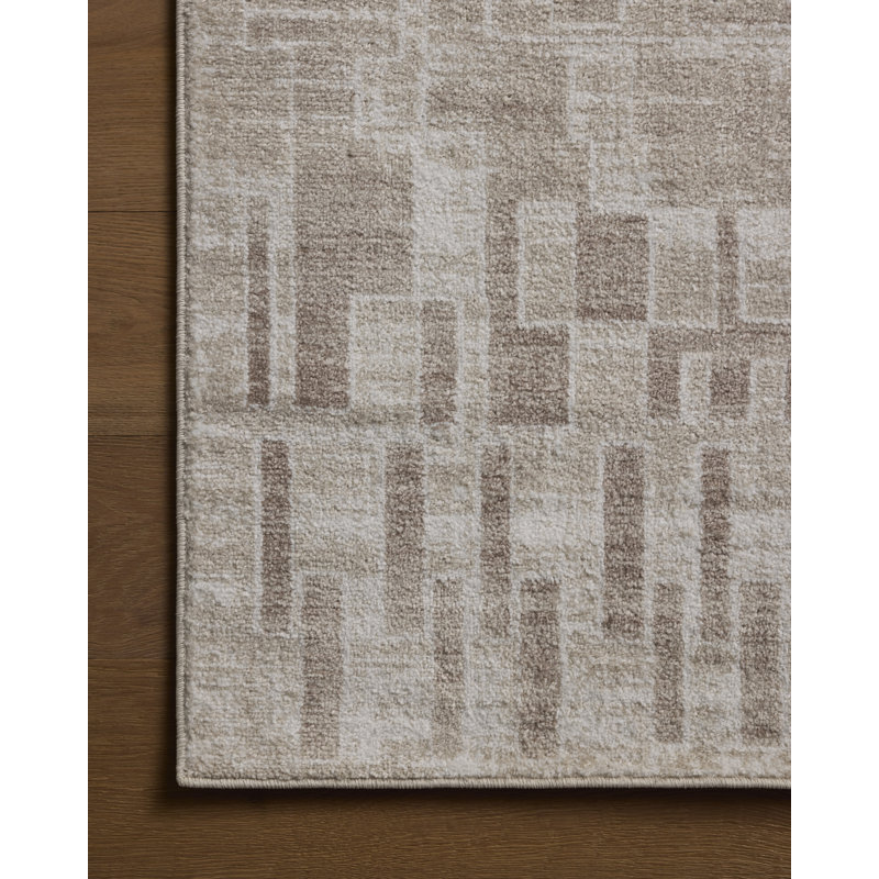 Tapis ivoire / champignon Loloi Winnah, 3 pi 6 po x 5 pi 6 po