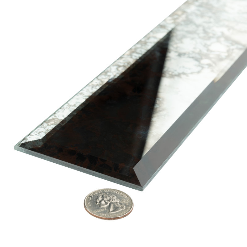 Lustre Beveled 2.9" x 12" Glass Wall Tile