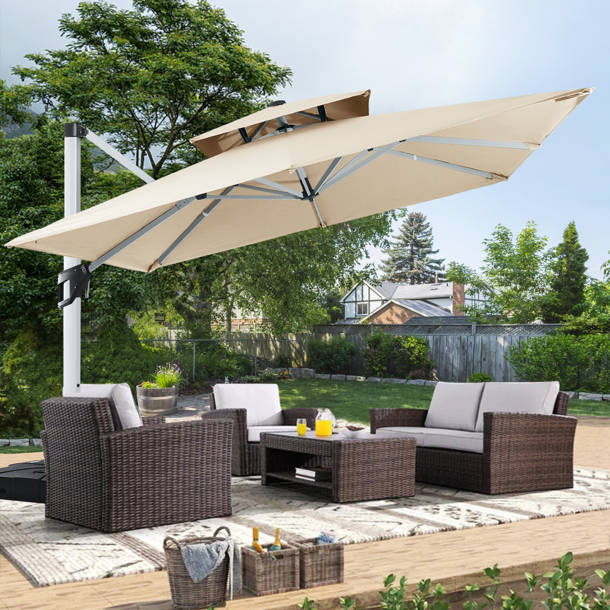 Arlmont & Co. Miqdad 132'' Market Umbrella & Reviews | Wayfair