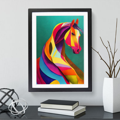 Abstract Horse No.5 - Framed Print