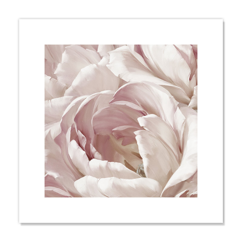 Intime rosé II - photographie, H 16 po x l 16 po x P 0,1 po, Papier imprimé