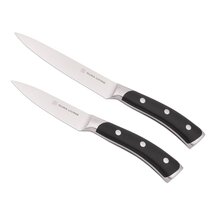 DURA LIVING EcoCut 5-Piece Kitchen Knife Set - High Carbon Stainless Steel  Blades, Sustainable Ergonomic Handles, Eco-Friendly Knives with Sheaths